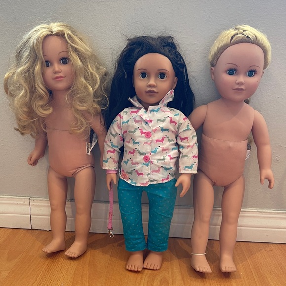 My life 2014 and Our generation dolls as is to restore restoration bundle - Picture 1 of 16